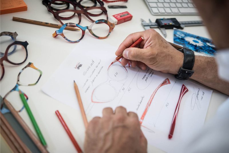 Eyewear  by Venetian artisan Piero Massaro